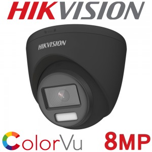 Hikvision DS-2CE72UF3T-E/Black 2.8mm 8MP 4K ColorVu PoC Black Turret Camera