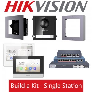 Hikvision IP PoE Video Intercom System Build a Kit - Single Bracket Module Intercom Setup DS-KD8003-IME1