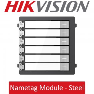 Hikvision DS-KD-KK/S Stainless Steel Video Intercom Nametag Module