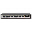 Ertech AI2082G 2-port Gigabit uplink 8-port AI Network PoE switch