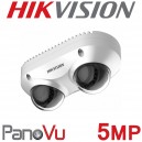 Hikvision DS-2CD6D52G0-IHS 5MP 10M IR Audio/Alarm PoE Dual-Directional PanoVu Camera