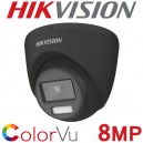 Hikvision DS-2CE72UF3T-E/Black 2.8mm 8MP 4K ColorVu PoC Black Turret Camera