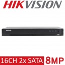 Hikvision iDS-7216HUHI-M2/X 16CH 16 Channel 8MP 2U 2nd Generation AcuSense Turbo HD DVR