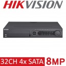 Hikvision IDS-7332HUHI-M4/S 32CH 32 Channel 8MP 4K 4U AoC 2nd Generation AcuSense Turbo HD DVR