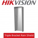 Hikvision DS-KABD8003-RS3/S Stainless Steel Rain Shield for use with DS-KD-ACW3 Triple Wall Mount