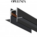 Opulenza 2M Recessed Before Plasterboard Magnetic Track System for Lights S20 OP-MT-RB20-2M-B