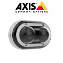 AXIS P4707-PLVE P47 Series 2x5MP Zipstream 2.5x Zoom Multidirectional Panoramic Vandal Dome Camera, 3.3-8.1mm Varifocal Lens, IP67