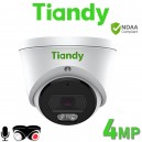 Tiandy TC-C34XS I3W/E/Y/2.8mm/V4.2 4MP Tri-Light Color Maker TriLight Tri Light 24/7 Colour 15m While Light & 50M IR Built-in Mic Turret IP PoE Camera