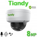 Tiandy TC-C38KS I3/E/Y/M/H/2.8mm/V4.0 PoE 8MP 4K Starlight 30M IR Turbo AI Built-in Mic Human/Vehicle Classification Turret IP Camera