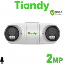 Tiandy TC-C32RN I5/E/Y/QX/2.8mm/V4.2 Dual Lens 50M IR Mic Turret IP POE Camera