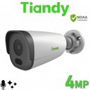 Tiandy TC-C34GS I5/E/Y/C/SD/2.8mm/V4.2 4MP Starlight 50M IR Built-in Mic Bullet IP POE Camera