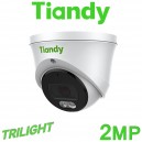 Tiandy 8CH NVR CCTV System 2MP IP PoE Audio Mic Color Maker TriLight Tri Light 24/7 Colour & IR Turret Camera Kit TC-R3110-I/B/P8/K/V3.0 TC-C32XP I3W/E/Y/(M)/2.8mm/V4.2