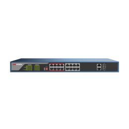 Hikvsion DS-3E0318P-E 16 Ports 100Mbps Unmanaged PoE Switch IEEE 802.3AF/802.3AT  230W RJ-45 1000M Combo Port