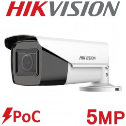 Hikvision DS-2CE19H0T-IT3ZE 2.7 - 13.5mm PoC 5MP Varifocal Motorised Zom 40m IR HDTVI Turbo HD IP67 BNC Coax Bullet Security CCTV Camera
