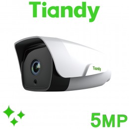 Tiandy TC-C35BQ 5MP Mic Speaker Super Starlight H.265 IR Low Light WDR 140dB POE VCA Smart Bullet IP Camera