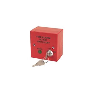 Fire Alarm Safety Isolator Switch Red (with Back Box)