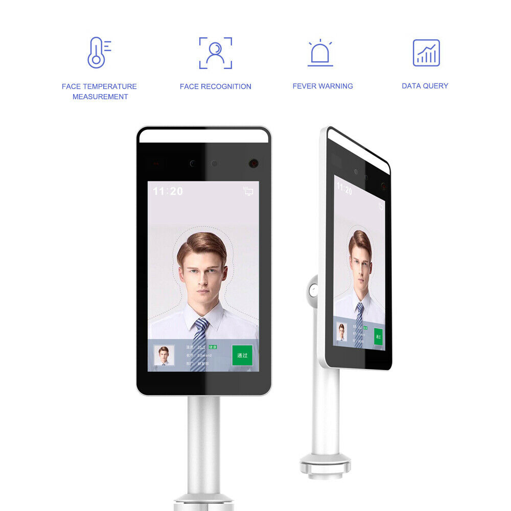 ERTECH Fever Detection Face Recognition Temperature Scanning IP System Access Terminal