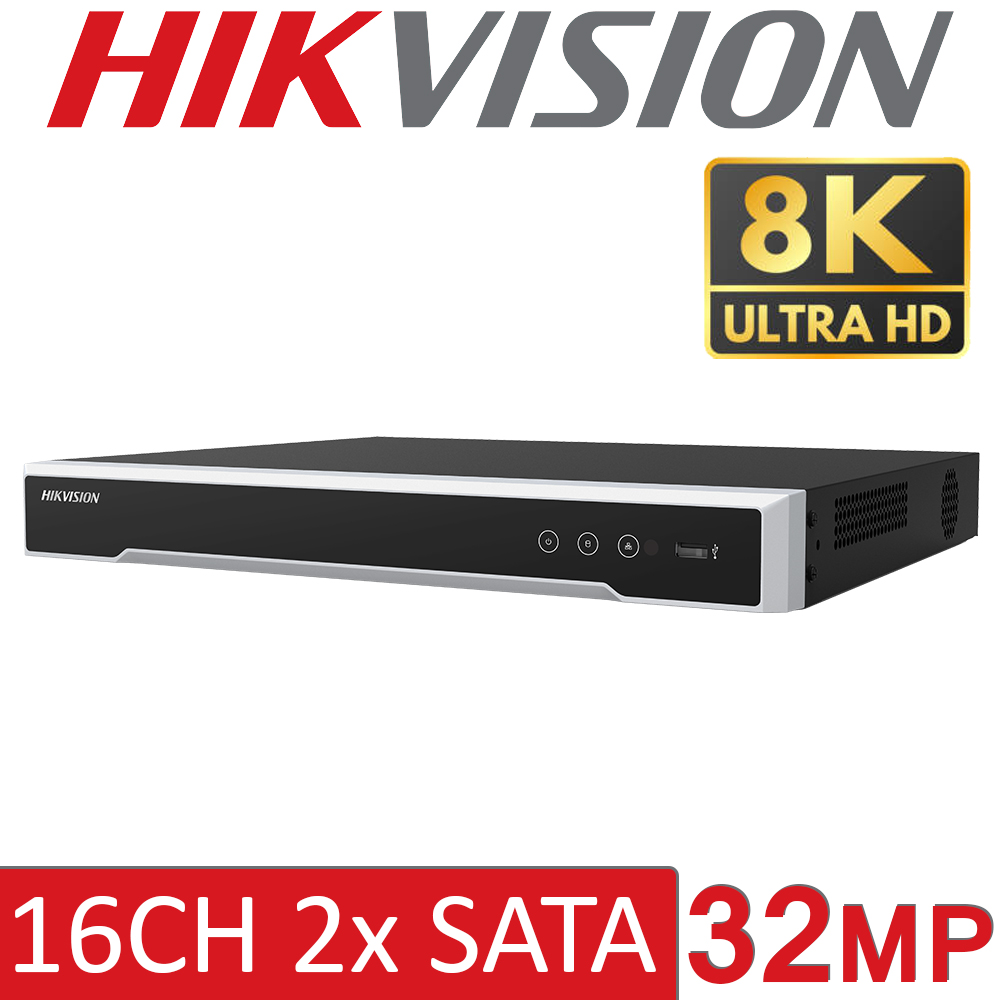 Hikvision DS-7616NI-M2/16P NVR 16 Channel 16 POE 4K UHD 8MP Full Ultra HD 1080P Alarm Full HD Network Video Recorder 16CH CCTV
