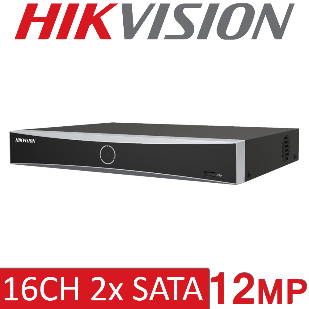 Hikvision DS-7616NXI-K2/16P 16 channel 16x PoE 4K AcuSense NVR Network Video Recorder