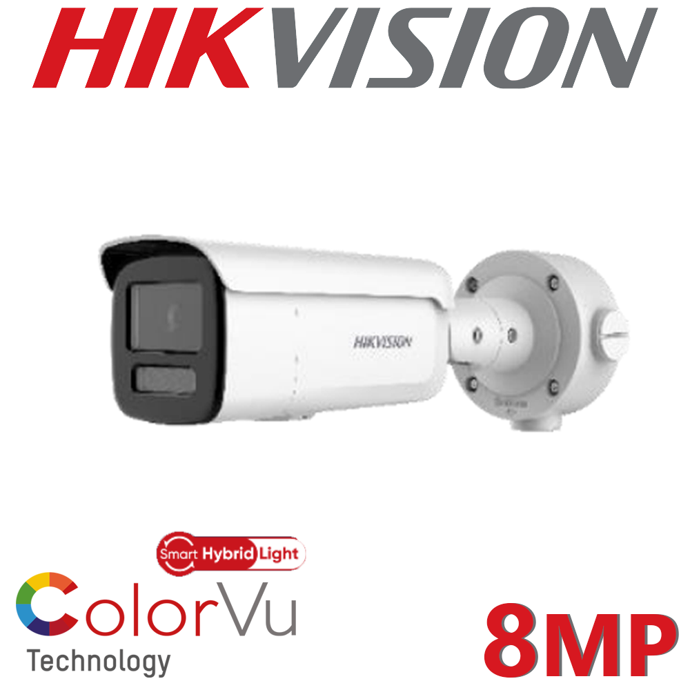 Hikvision DS-2CD2687G2HT-LIZS 8MP 2.8-12MM Motorized Lens Smart Hybrid Light ColorVu Network Camera