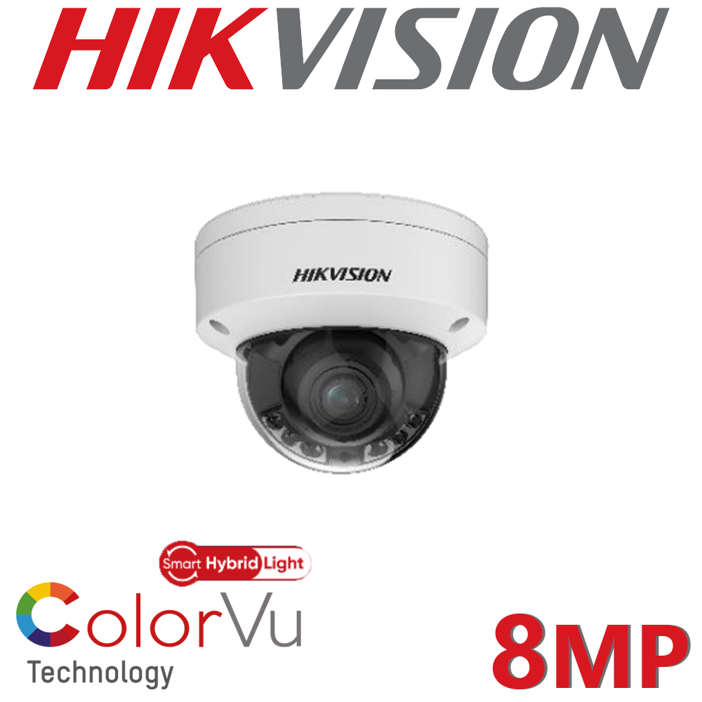 Hikvision DS-2CD2787G2HT-LIZS 8MP 2.8-12MM Motorized Lens Smart Hybrid Light ColorVu Network Camera