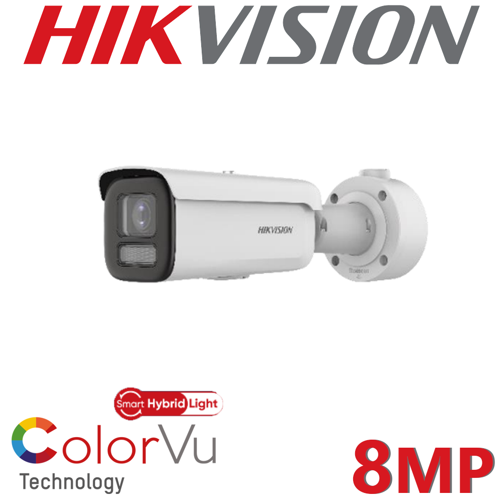 Hikvision DS-2CD2T87G2H-LI 8MP 4MM Smart Hybrid Light ColorVu Fixed Turret Network Camera