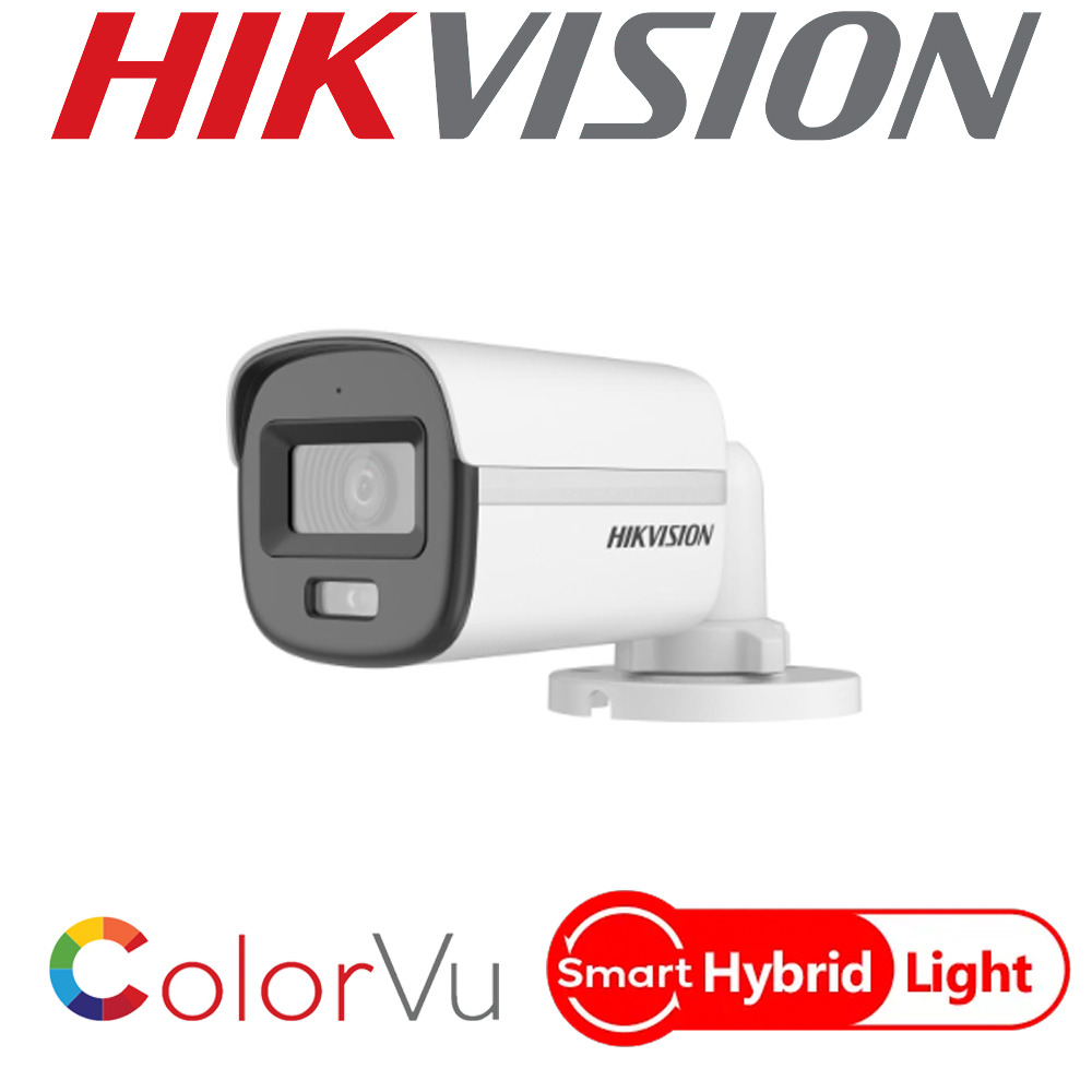 Hikvision DS-2CE10KF0T-LFS 3K Smart Hybrid Light ColorVu Mic Fixed Mini Bullet Camera 2.8mm