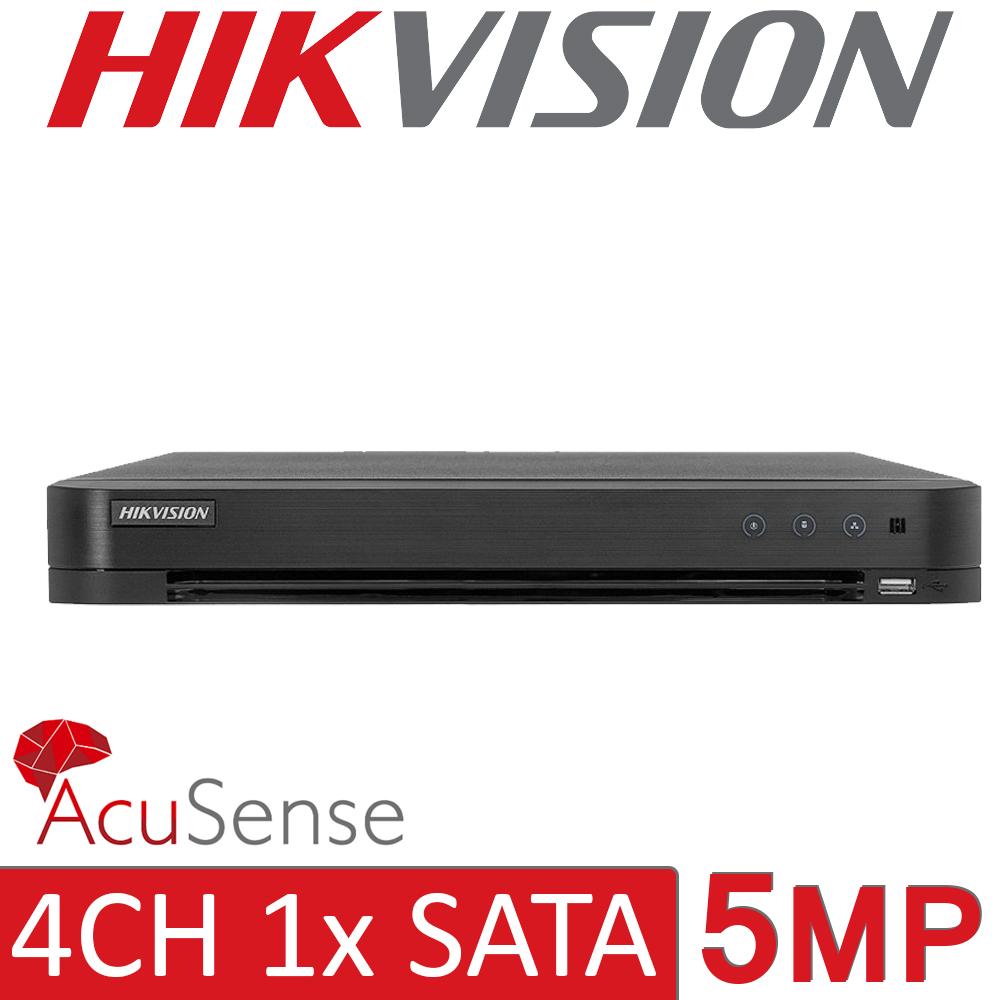 Hikvision iDS-7204HUHI-M1/X 4CH 4 Channel 5MP 8MP 4K 2nd Generation AcuSense Turbo HD DVR