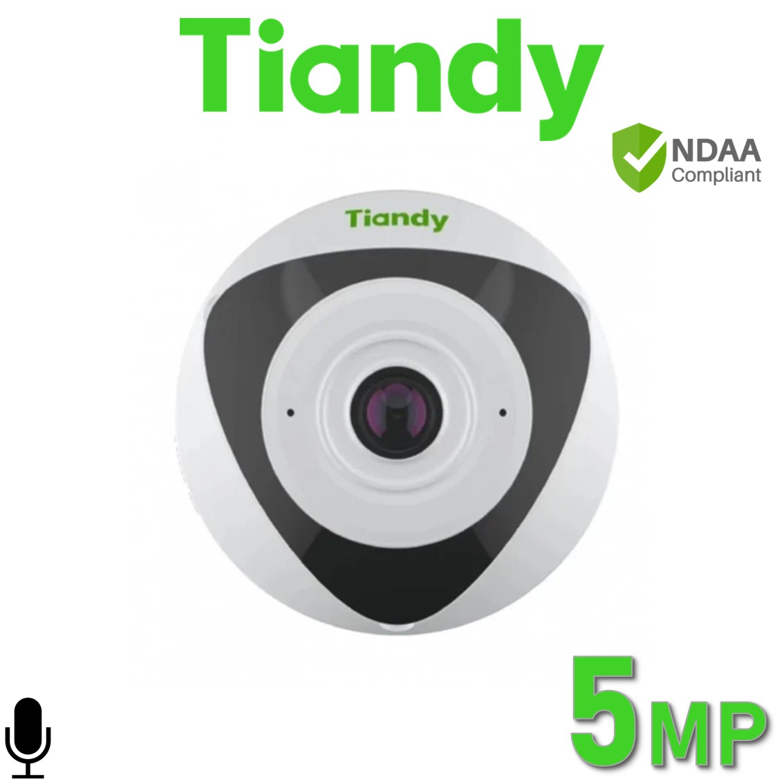 Tiandy TC-C35VN I3/E/Y/1.4mm/V4.2 5MP 1.4mm Fisheye Camera