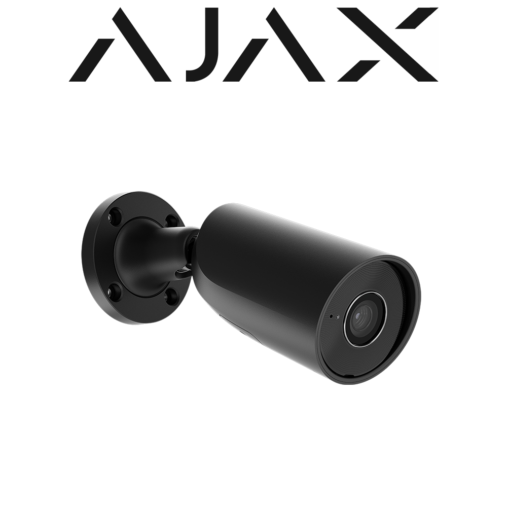 AJAX BulletCam 5MP 4mm IP PoE Bullet CCTV Camera AI Black 79025.217.BL1