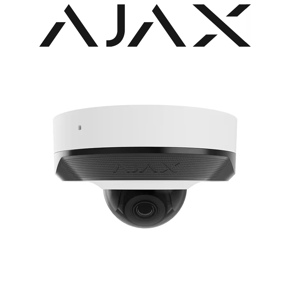 AJAX DomeCam Mini Dome 8MP 2.8mm IP PoE CCTV Camera AI White 76022.214.WH1