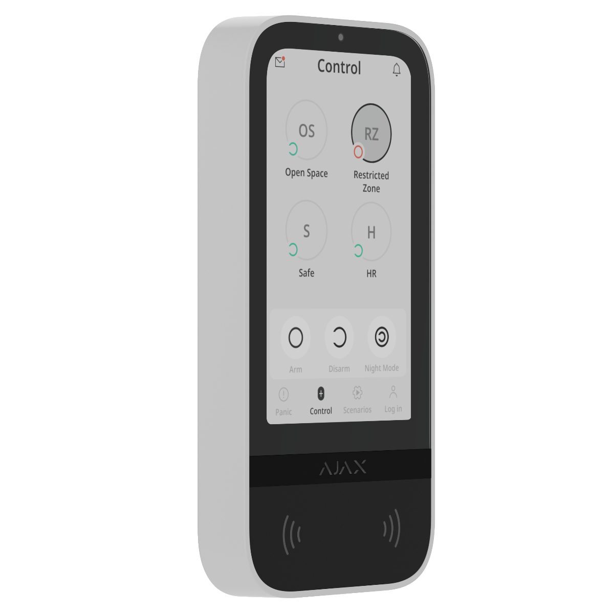 Ajax Superior KeyPad TouchScreen G3 Jeweller White