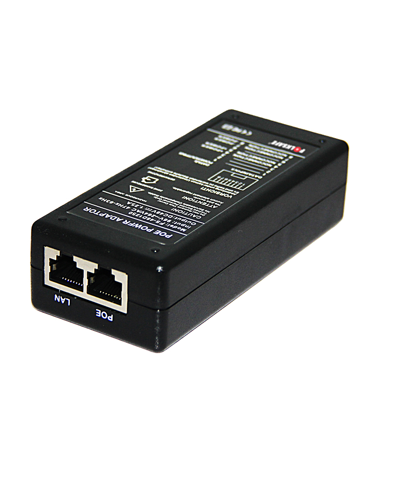 Folksafe FS-48D1250 POE Injector Power Supply Adapter 60W AC100V-240V DC-48V/1.25A 10M/100MBPS