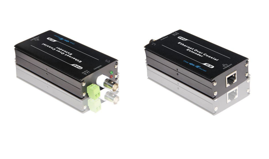 Folksafe FS-EPOC7001R & FS-EPOC7001T (Pair) IP Over Coax Kit Converter Adapter Ethernet UTP VIA Coaxial Cable POE Receiver 500M BNC 1CH