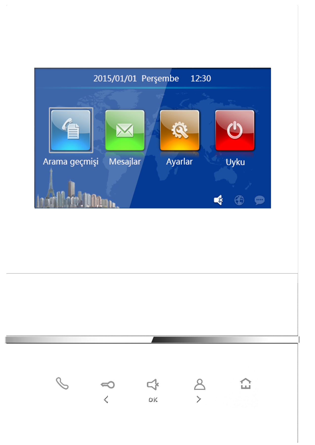 GVS H-IS02 IP POE Video Intercom Indoor Station 4.3" Monitor 24V