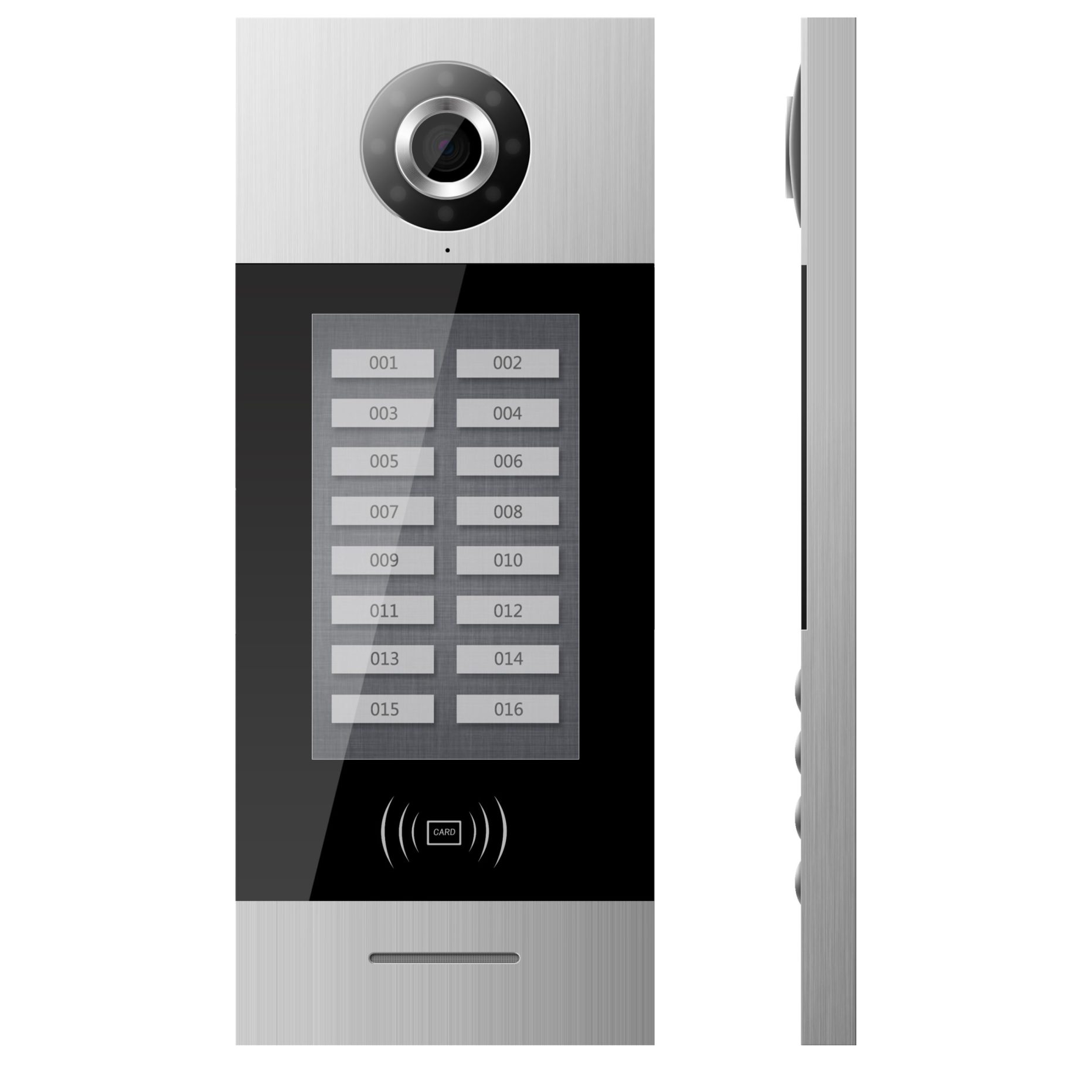 GVS T-OS02 2-Wire Multi Apartment Touch Outdoor Station Intercom with Card Reader